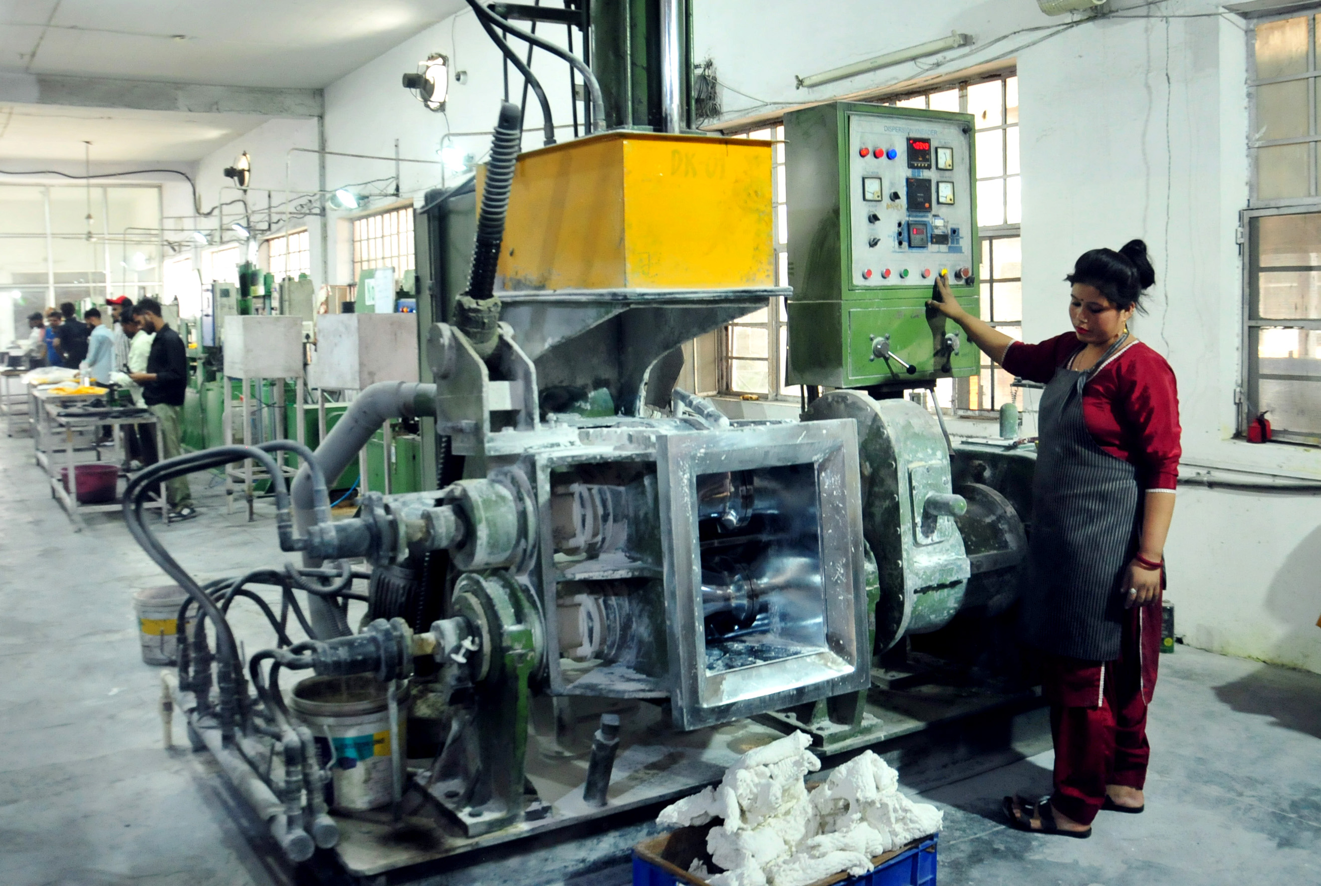 Factory floor machinery